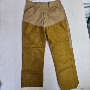 Vintage Hunting Brush Pants Mens 36x27 Brown Reinforced Distressed